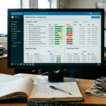 Planned maintenance system screen showing vessel equipment tasks and maintenance records