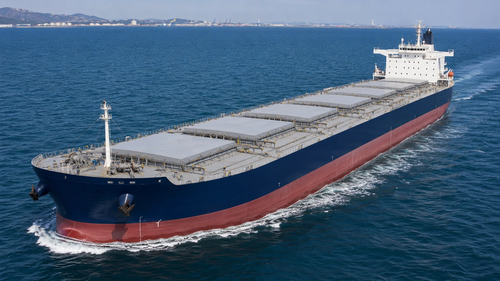 Bulk carrier illustrating gross tonnage and net tonnage in shipping