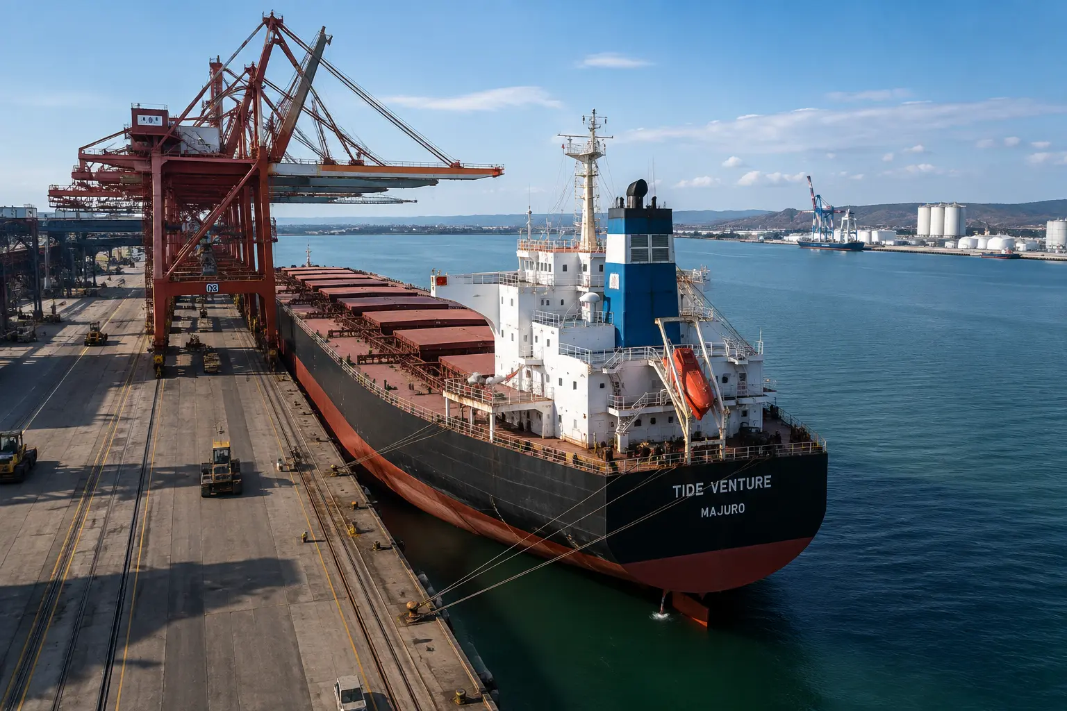 Despatch in shipping – bulk carrier completing cargo operations before laytime expires