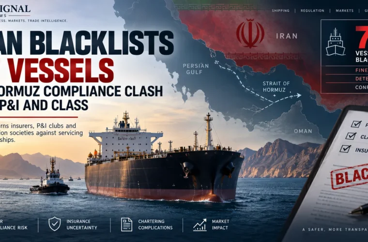 Iran Blacklists 77 Vessels as Hormuz Compliance Clash Hits P&I and Class