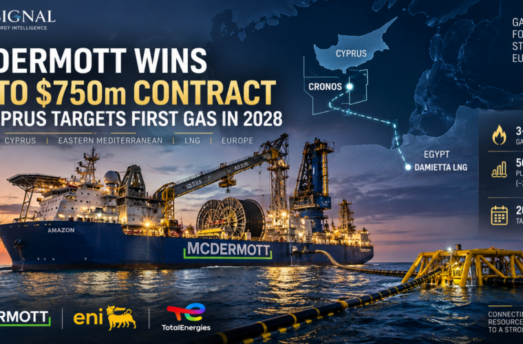 McDermott Wins Up to $750m Cronos Contract as Cyprus Targets First Gas in 2028
