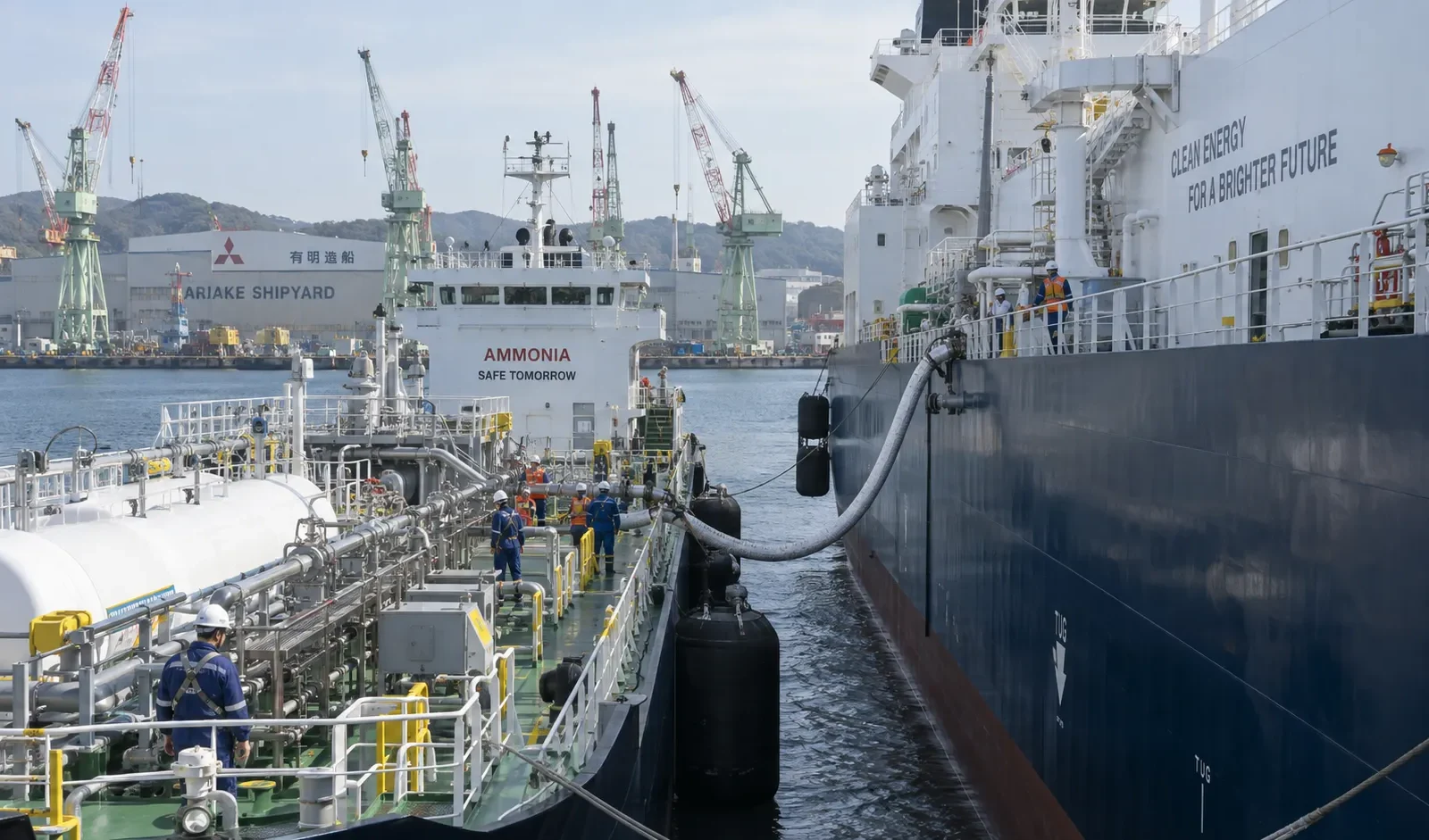 World’s First Ship-to-Ship Ammonia Bunkering Completed in Japan