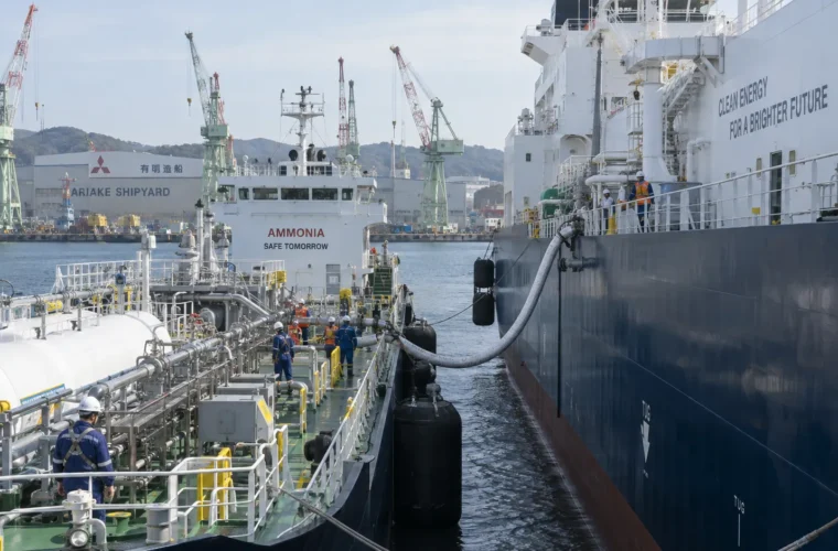 World’s First Ship-to-Ship Ammonia Bunkering Completed in Japan