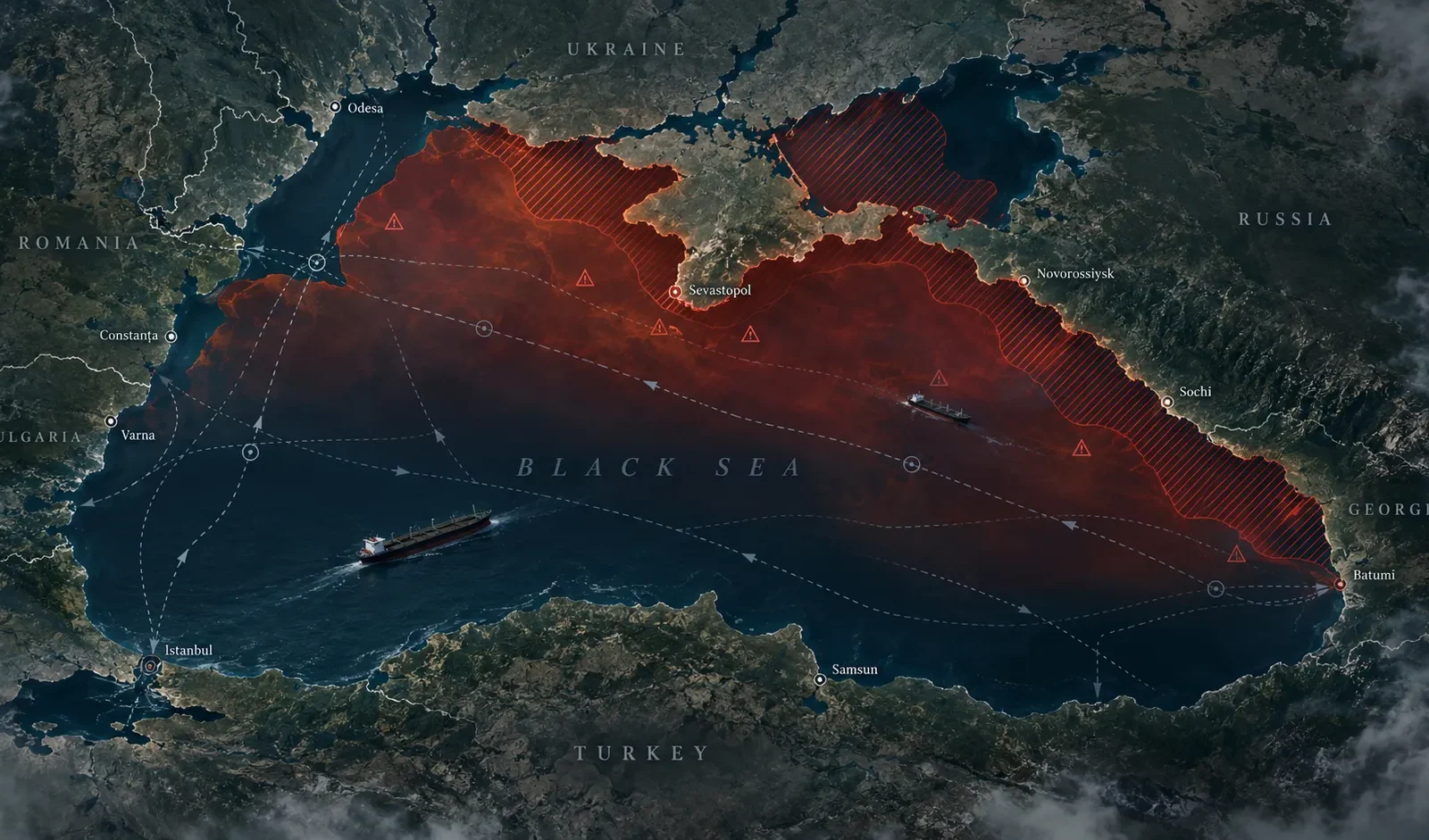 Black Sea high risk zone as commercial shipping attacks increase