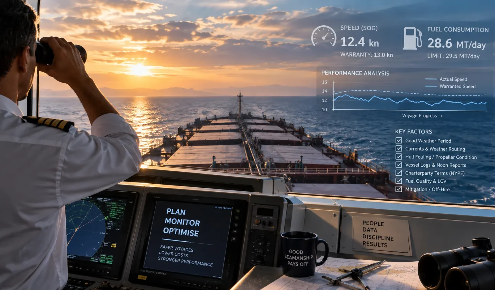 Speed and consumption claims in shipping under a time charter