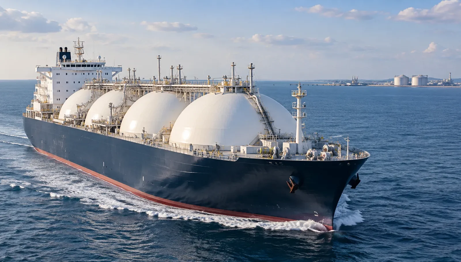 LNG carrier sailing in the Atlantic as freight rates recover on October cargo demand
