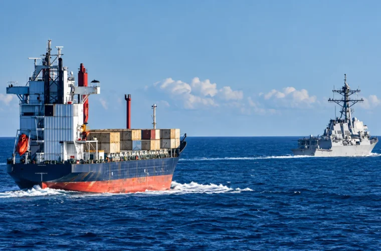 Ship Hit by Projectile in Strait of Hormuz as Fire Forces Crew Evacuation