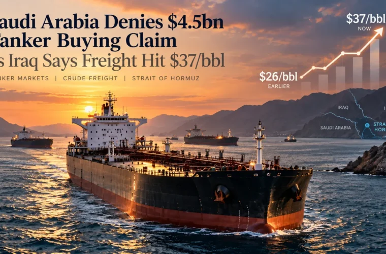 Saudi Arabia Denies $4.5bn Tanker Buying Claim as Iraq Says Freight Hit $37/bbl