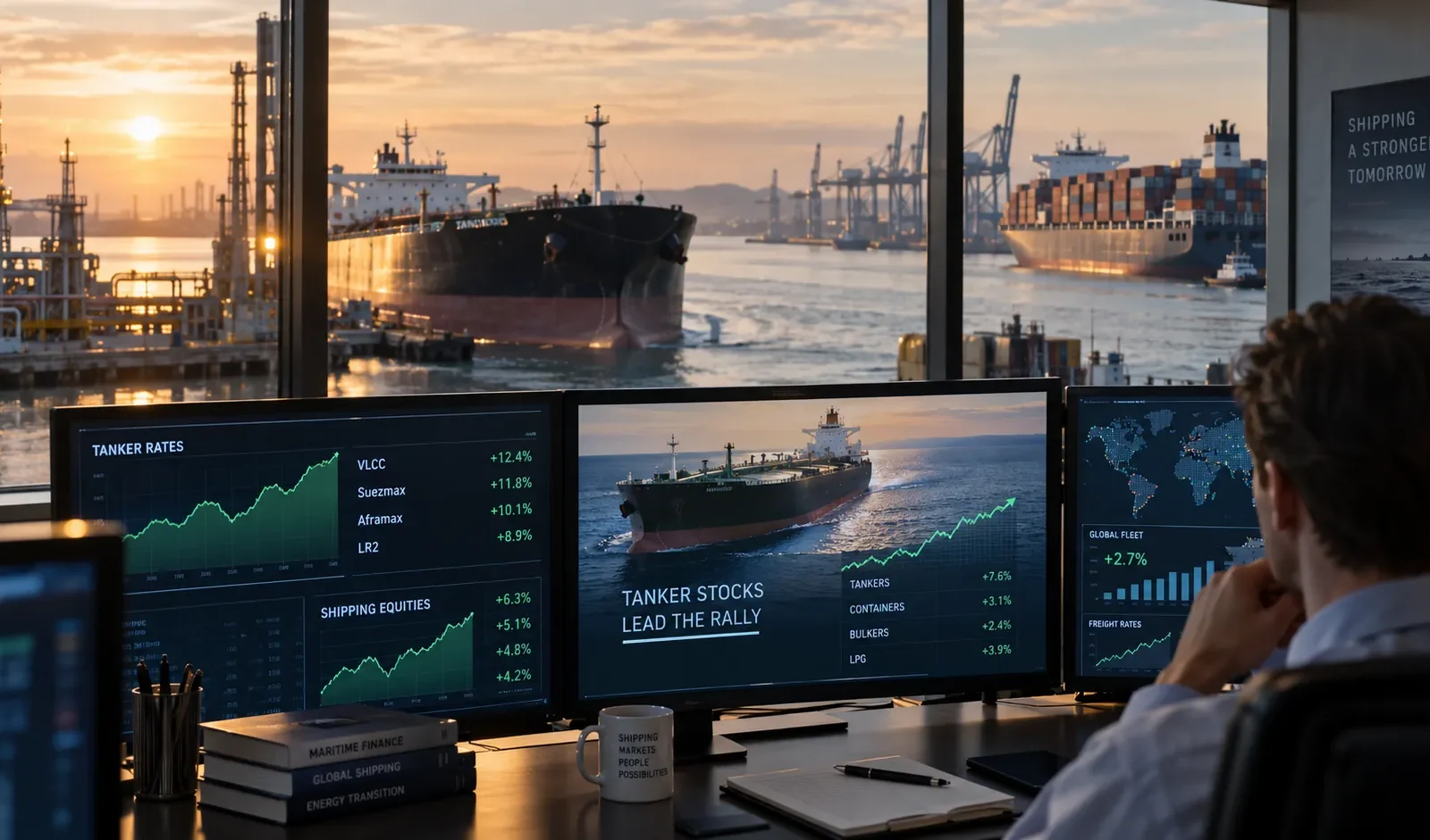 Shipping stocks 2026 as tanker shares lead a 159 percent rally