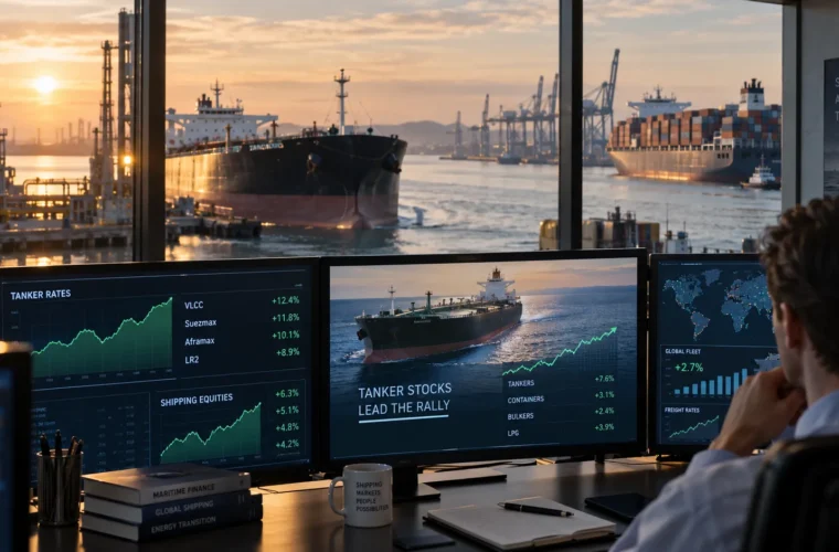 Shipping Stocks Surge in 2026 as Tanker Shares Lead 159% Rally